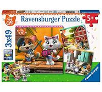 Ravensburger 44 Cats - 3 x 49 piece Jigsaw Puzzles for Kids age 5 years and up