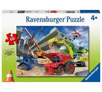 Ravensburger 5182 Construction Trucks - 60 Piece Puzzles for Kids, Every Piece is Unique, Pieces Fit Together Perfectly