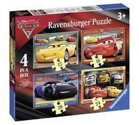 Ravensburger Disney Pixar Cars 4 in Box (12, 16, 20, 24 Pieces) Jigsaw Puzzles f