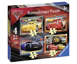 Ravensburger 6894 Disney Pixar Cars 3 4 in a box Jigsaw Puzzles - 12, 16, 20 and 24 Pieces