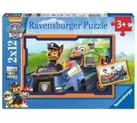 Ravensburger - 7591 - Pack of 2 Jigsaw Puzzles - Paw Patrol - 12 Pieces | Two Paw Patrol puzzles with 12 pieces each and colourful reference posters for preschool children