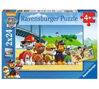 Ravensburger 9064 Paw Patrol Jigsaw Puzzles - 2 x 24 Pieces | Includes 2 Paw Patrol 24 piece puzzles, educational and fun games, ideal as a gift for any occasion from 4 years old.