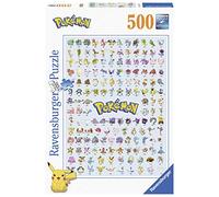 Ravensburger - Adult Puzzle - Puzzle 500 p - Pokédex First Generation - Pokémon - 14781