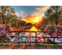 Ravensburger 12000662 - Bicycles in Amsterdam - 1000 pieces jigsaw puzzle - For adults and kids age 14 years up