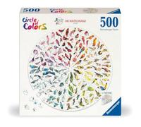 Ravensburger Adult Puzzles Bird Colour Wheel - Ages 10+ | Circle of Colours, 500 Piece, Jim Moir Artwork, Colourful Bird Design, Adult Puzzle, Gift Idea, Round Puzzle