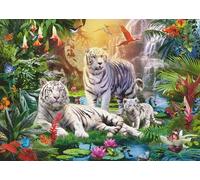 Ravensburger Adult Puzzles The family of white tigers - Ages 12+