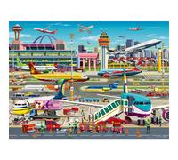 Ravensburger Airport Central - 150 Piece XXL Jigsaw Puzzle for Kids | Explore an Engaging Aviation Scene | Promotes Concentration and Creativity | FSC