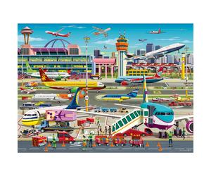 Ravensburger Airport Central - 150 Piece XXL Jigsaw Puzzle for Kids | Explore an Engaging Aviation Scene | Promotes Concentration and Creativity | FSC