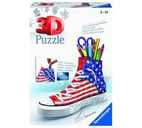 Ravensburger American Flag Shoe 3D Jigsaw Puzzle for Kids Age 8 Years Up - 108 Pieces - No Glue Required