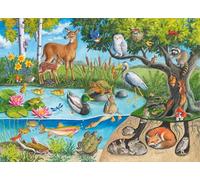 Ravensburger Animals Above & Below - Educational Toys for Kids - 60 Piece Jigsaw Puzzle - 4 Years +