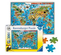 Ravensburger Animals Of The World 300 Piece Jigsaw Puzzle With Extra Large Pieces For Kids Age 9 Years Up