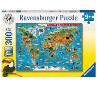 Ravensburger Animals Of The World 300 Piece Jigsaw Puzzle With Extra Large Pieces For Kids Age 9 Years Up