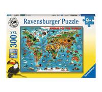 Ravensburger Animals of the World XXL 300pc Jigsaw Puzzle - Kid's Wildlife Map