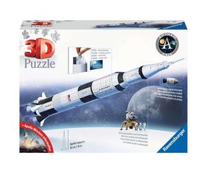Ravensburger Apollo Saturn V Rocket Edition: 3D Jigsaw Puzzle for Kids | 440 Pieces | Authentic Spacecraft Replica | EasyClick Technology