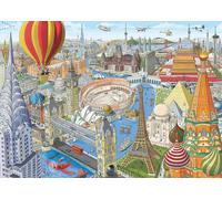 Ravensburger around the World in 80 Days 1000 Piece Jigsaw Puzzles for Adults an
