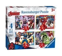 Ravensburger Marvel Avengers 4 In Box (12, 16, 20, 24 Pieces) Jigsaw Puzzles Kids Age 3 Years Up