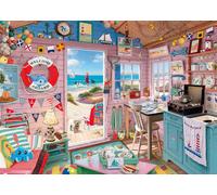 Ravensburger Beach Hut 1000 Piece Jigsaw Puzzle Adults Coastal Retreat Design