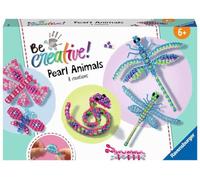 Ravensburger Beads Animals 18247 Be Creative Pearl Animals Threading, DIY for Children from 6 Years,White
