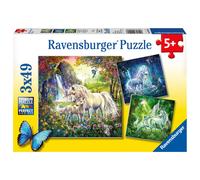 Ravensburger Beautiful Unicorns Jigsaw Puzzle (3 x 49 Piece)