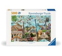 Ravensburger Big City Collage, 5000 piece Jigsaw puzzle for Adults and Kids Age 12 and Up
