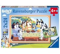Ravensburger Bluey 2x 24 Piece Jigsaw Puzzles for Kids Age 3 Years Up - Gifts for Toddlers