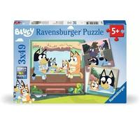Ravensburger - Puzzle Bluey, Collezione 3x49, 3 Puzzle da 49 Pezzi, (US IMPORT)