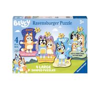 Ravensburger Bluey 4 In A Box Large Shaped Jigsaw Puzzles