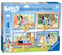 Ravensburger Bluey 4 in Box Jigsaw Puzzles for Kids Age 3 Years Up - 12, 16, 20