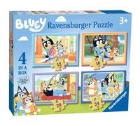 Ravensburger Bluey 4 in Box Jigsaw Puzzles for Kids Age 3 Years Up - 12, 16, 20 & 24 Pieces - Gifts for Kids
