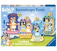 Ravensburger Bluey 4 Large Shaped Jigsaw Puzzles for Kids Age 3 Years and Up - 10, 12, 14 and 16 Pieces - Gifts for Kids