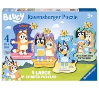 Ravensburger Bluey Toys - 4 Large Shaped Jigsaw Puzzles (10, 12, 14, 16 Pieces)