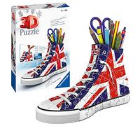 Ravensburger British Flag Shoe 3D Jigsaw Puzzle for Kids Age 8 Years Up - 108 Pieces Pencil Pot - No Glue Required