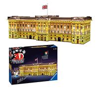Ravensburger Buckingham Palace 3D Jigsaw Puzzle for Adults and Kids Age 8 Years Up - Night Edition with LED Lighting - 216 Pieces + Accessories - No Glue Required