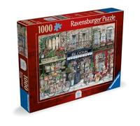 Ravensburger Busy High Street No1 1000 Piece Jigsaw Puzzle by Crumble and Core - Detailed High Street Scene with Florist, Fruit & Veg shop, and Vintage Toy Shop - Family Puzzle for Adults & Teens