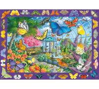 Ravensburger Butterfly Palace 500 Piece Large Format Jigsaw Puzzle - Colourful Butterflies & Flowers, Easy-to-Handle Pieces, Relaxing Adult Puzzle