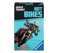 Ravensburger Card Game, Supertrumpf Hot Bikes, 20693, Quartet and Trump Game for Technology Fans from 7 Years
