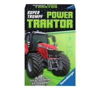 Ravensburger Card Game, Supertrumpf Power Tractor 20689, Quartet and Trump Game for Technology Fans from 7 Years