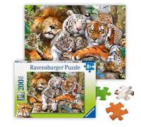 Ravensburger Big Cat Nap 200 Piece Jigsaw Puzzle With Extra Large Pieces For Kids Age 8 Years And Up