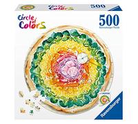 Ravensburger Circle of Colours Pizza 500 Piece Jigsaw Puzzle for Adults and Kids Age 10 Years Up