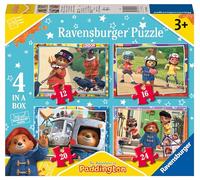 Ravensburger Paddington Bear Jigsaw Puzzles for Kids Age 3 Years Up - 4 in a Box (12, 16, 20, 24 Pieces) - Educational Toddler Toys & Games