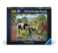 Ravensburger Jigsaw Puzzle Hadlow Ponies 500 Piece - Adults & Kids Ages 10+