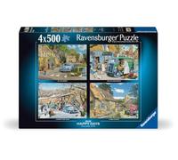 Ravensburger Happy Days No 9, Village Life 4x 500 piece Jigsaw Puzzle for Adults and Kids Age 10 and Up
