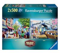 Ravensburger Holiday Memories 2x 500 Piece Jigsaw Puzzle for Adults and Kids Age 10 Years Up