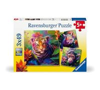 Ravensburger Jungle Babies 3x 49 Pieces Jigsaw Puzzles for Kids Age 5 Years Up