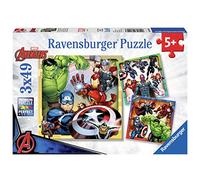 Ravensburger Marvel Avengers Assemble 3 x 49 Piece Jigsaw Puzzles for Kids Age 5 Years Up