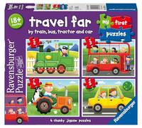 Ravensburger Travel Far My First Jigsaw Puzzles for Kids Age 18 Months and Up - 2, 3, 4 & 5 Piecees - Educational Toys for Toddlers