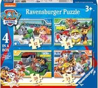 Ravensburger Paw Patrol 4 in Box Jigsaw Puzzles for Kids Age 3 Years Up - 12, 16, 20 & 24 Pieces - Gifts for Kids