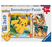 Ravensburger Pokemon 3x49 Pieces Jigsaw Puzzles for Kids Age 5 Years Up