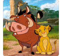 Ravensburger The Lion King Simba’s Kingdom 44-Piece Wooden Jigsaw Puzzle Durable Kids Puzzle Featuring Simba & Friends Includes Stand-Up Playing Figures | Ages 3+