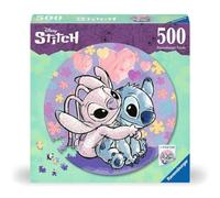 Ravensburger Disney Stitch Circular Shaped 500 Piece Jigsaw Puzzle for Adults and Kids Age 10 Years Up